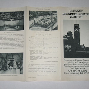 DEUTSCHES MUSEUM MUNICH c.1930's Germany Souvenir Travel Brochure