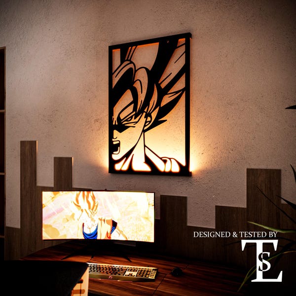 Led Anime Character Wall - Etsy UK