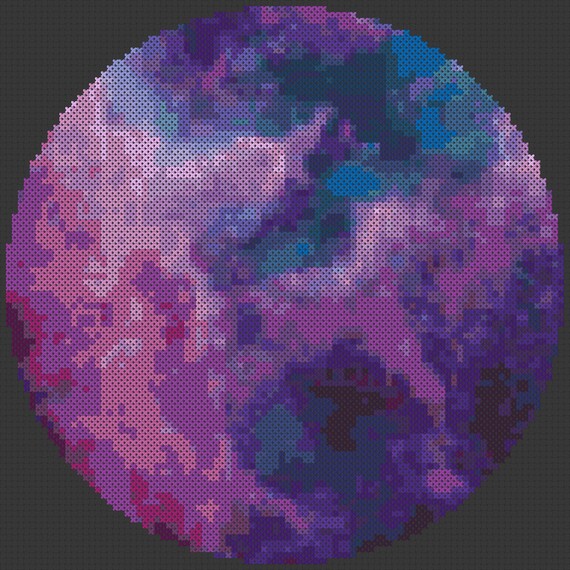 Purple Galaxy Cross Stitch Pattern Etsy Purple Galaxy Cross Stitch Pattern Etsy