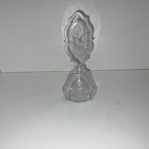 Vintage Art Deco PERFUME bottle medium clear Imperial glass bottle ribbed bottle and stopper, (1930s-1940s), (see pics).