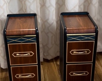 Art Deco style side tables