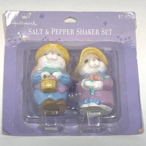 Vintage Bunny, Mr. And Mrs. Easter Bunny Salt and Pepper Shakers, mfg. Hallmark, China, Date Unknown (see pics).