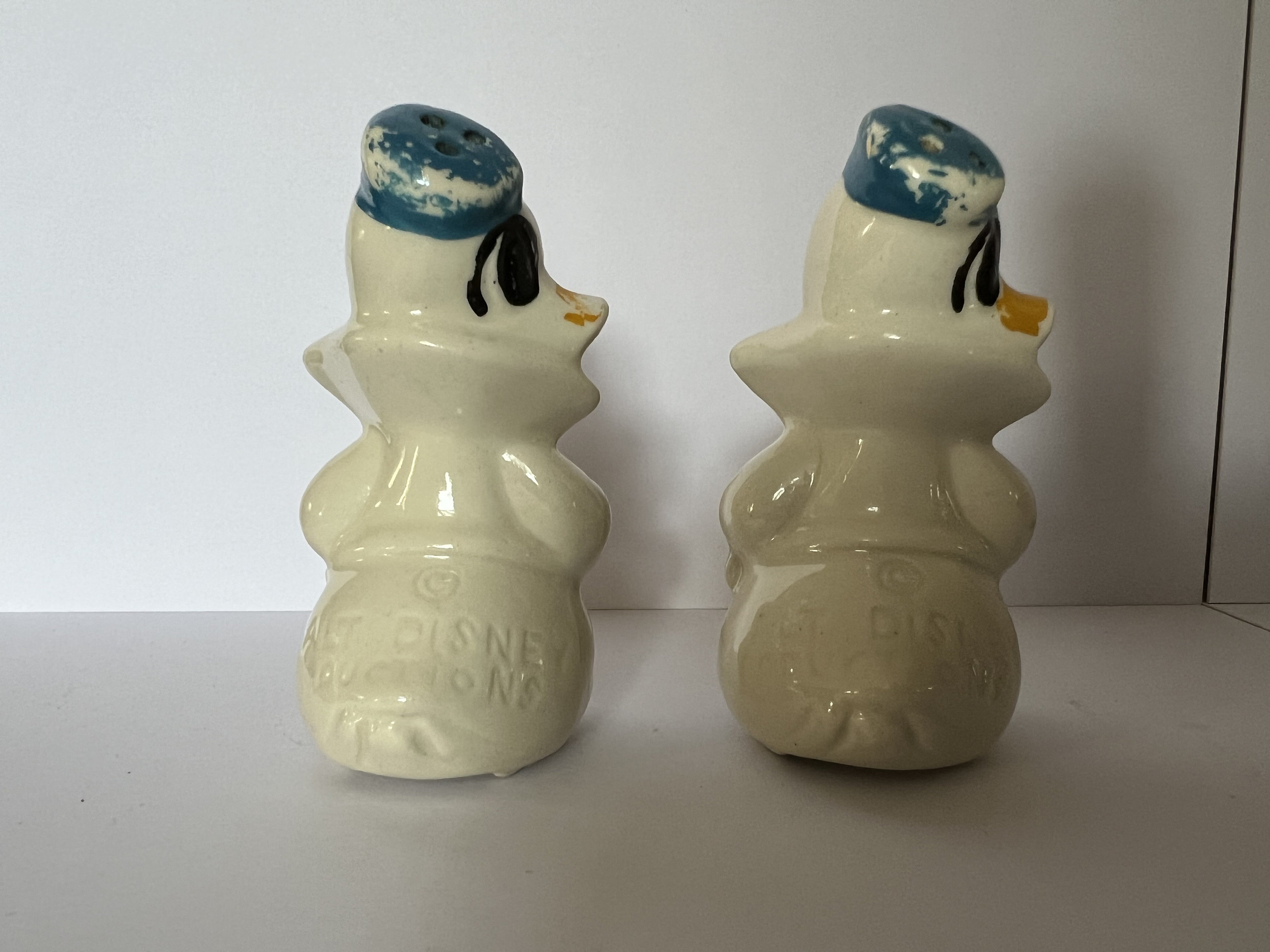 Vintage DONALD DUCK Salt and Pepper Shakers From Walt Disney