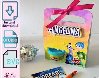 Lunch playdoh holder box Svg and Studio for cricut and Cameo/Activity box