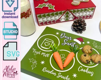 Activity Table Box for Santa, Svg and Studio for cricut and Cameo/Christmas activity box/Table for Santa