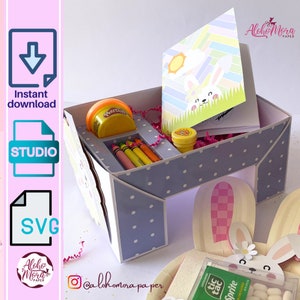 Scatola tabella attività Svg e Studio per cricut e scatola Cameo/attività