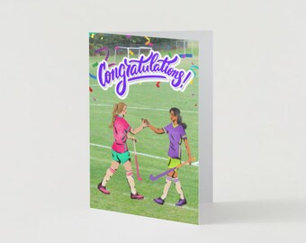 Field Hockey Congratulations Greeting Card