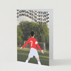 Congratulations Boy Soccer Greeting Card - Etsy