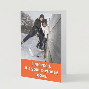 Checking Birthday Greeting Card
