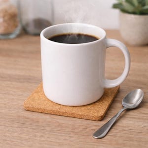 Bigfoot and Alien Cork Coasters: Funny Sasquatch UFO Designs, 4-Pack image 6