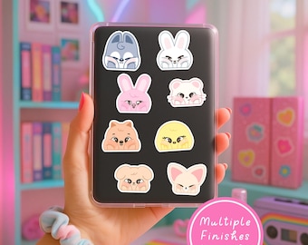 Stray Kids SKZOO Squishy Peeker Stickers • 2-Inch Kpop Stickers • Water Resistant Glossy Laptop, Journal, Scrapbooking Sticker