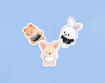 Stray Kids SKZoo Leebit Quokka FoxINy dominATE Chicago Concert Moment Sticker • 2-Inch Kpop Sticker • Water Resistant Glossy Laptop Sticker