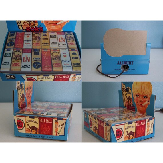 Bobs Chocolate Candy Cigarette Box Lamp Night Light French Etsy Bobs Chocolate Candy Cigarette Box Lamp Night Light French Etsy
