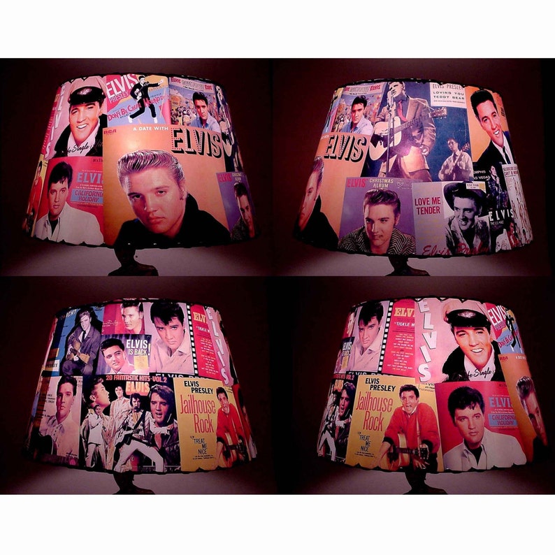 Spectacular Elvis Presley Lamp and Shade Etsy