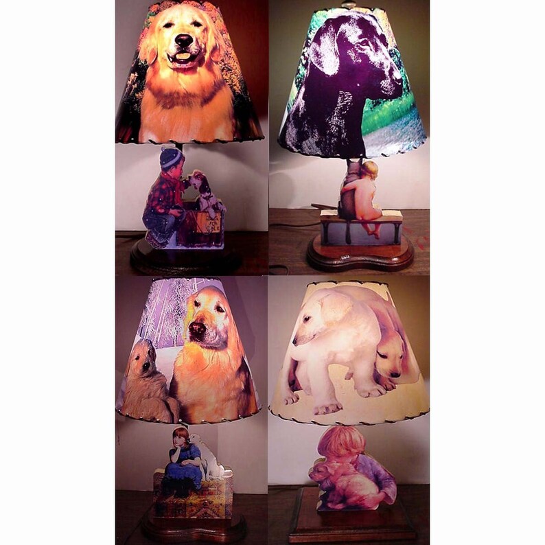 Personalized Dog Lamp and Lamp Shade Your Dog Here Perfect Etsy