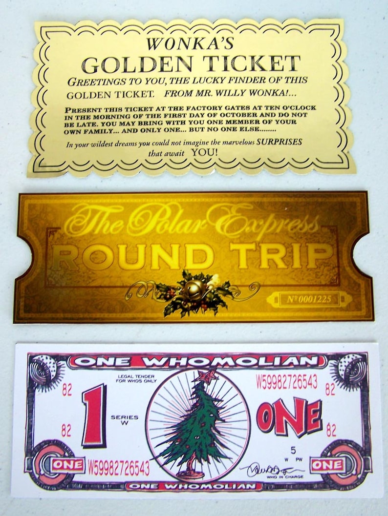 Wonka Golden ticket Polar Categorical Golden Practice Ticket and How The Grinch Stole Xmas \ photo relating to Polar Express Golden Ticket Printable known as Wonka Golden ticket Polar Specific Golden Educate Ticket and How The Grinch Stole Xmas \