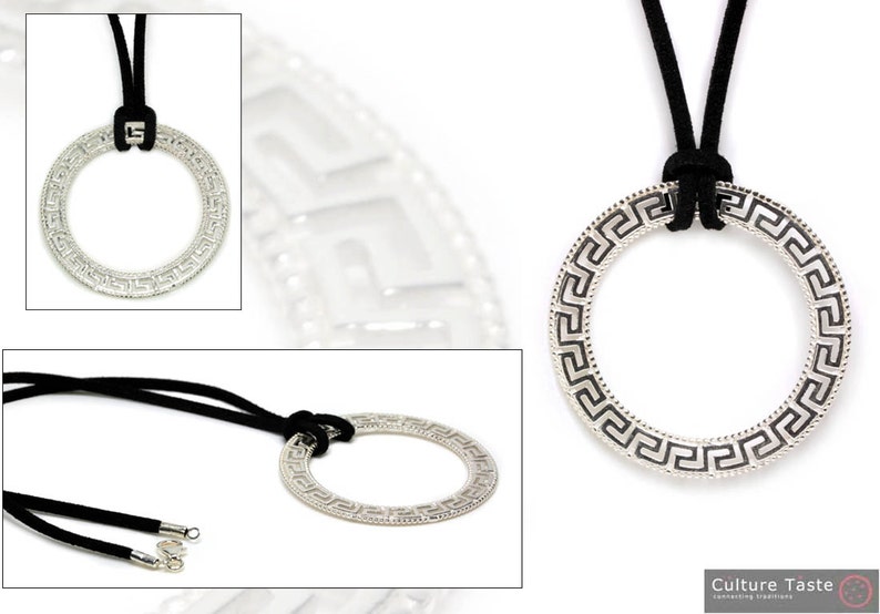 14k meander greek key necklace 14k meander greek key necklace