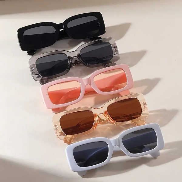 5pcs Classic Retro Sunglasses for Women and Men - Anti-Glare Sun Shades for Beach, Travel, and Clubbing