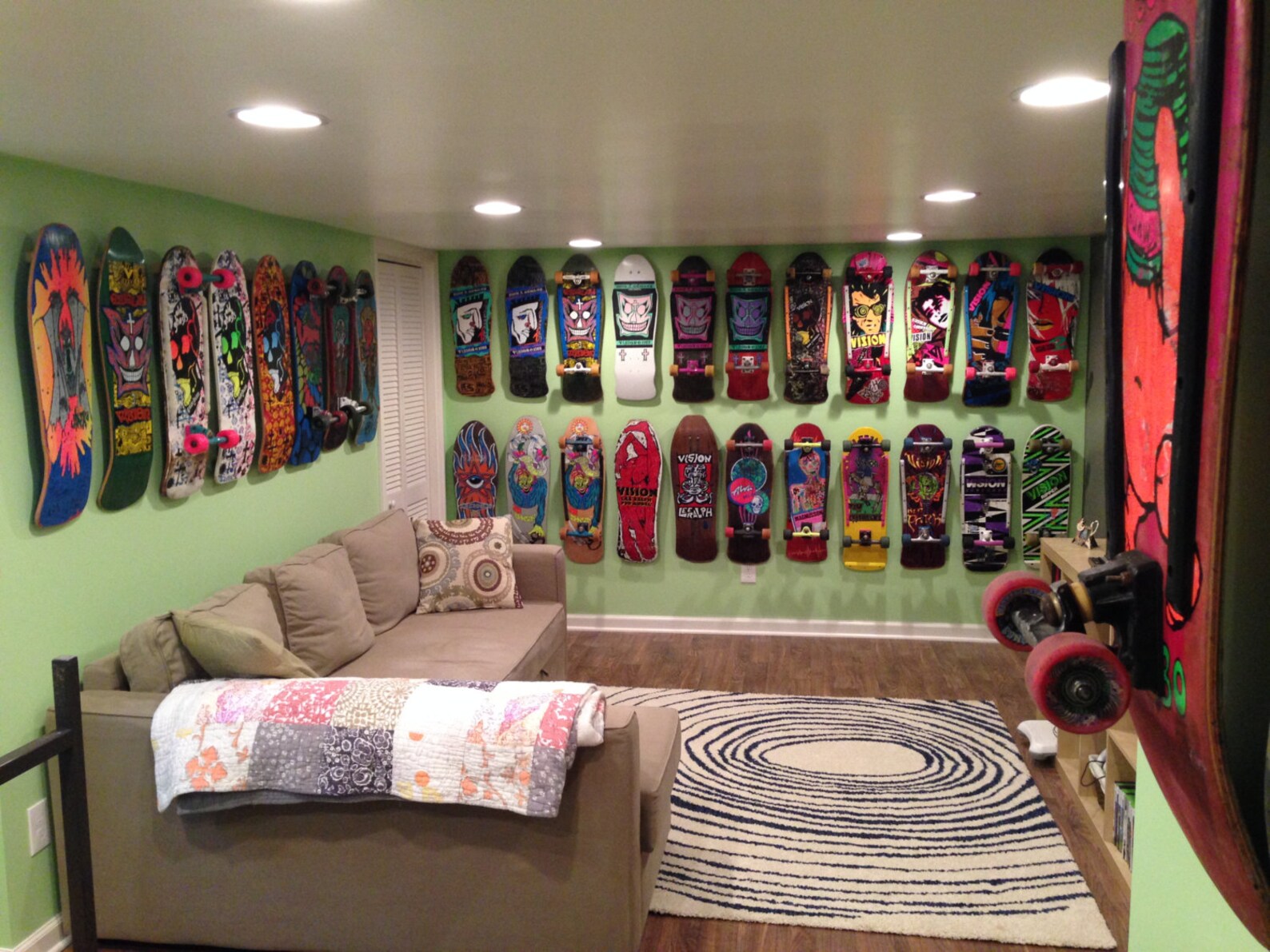 Vintage Complete Skateboard Display Hanger Wall Mount Rack Etsy