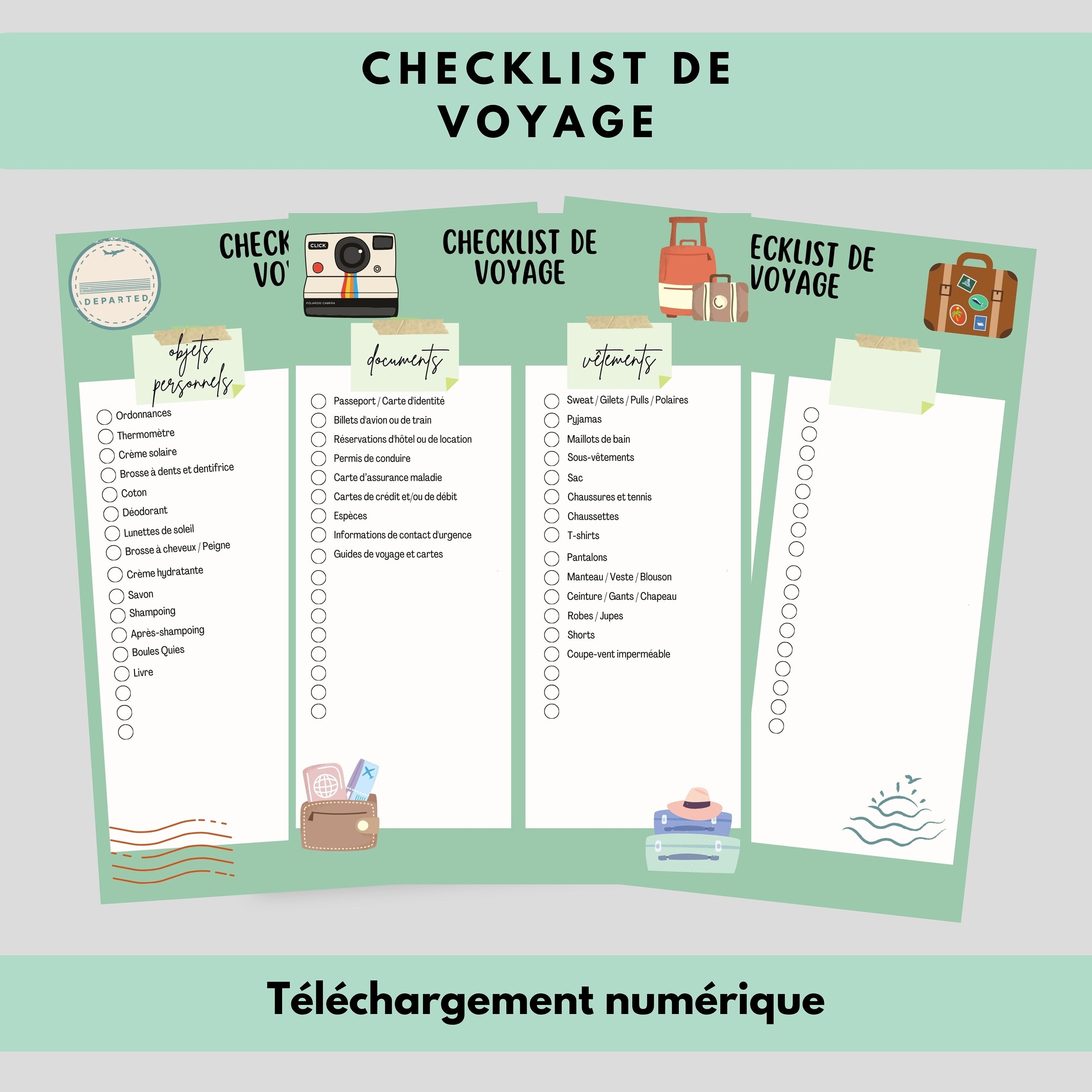 Check List Valise Ete Femme Pour La Maternité Accouchement Check