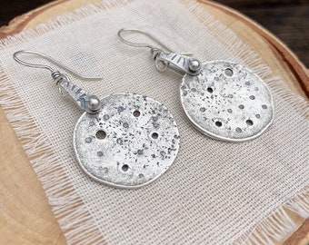 SS Medallion Earrings