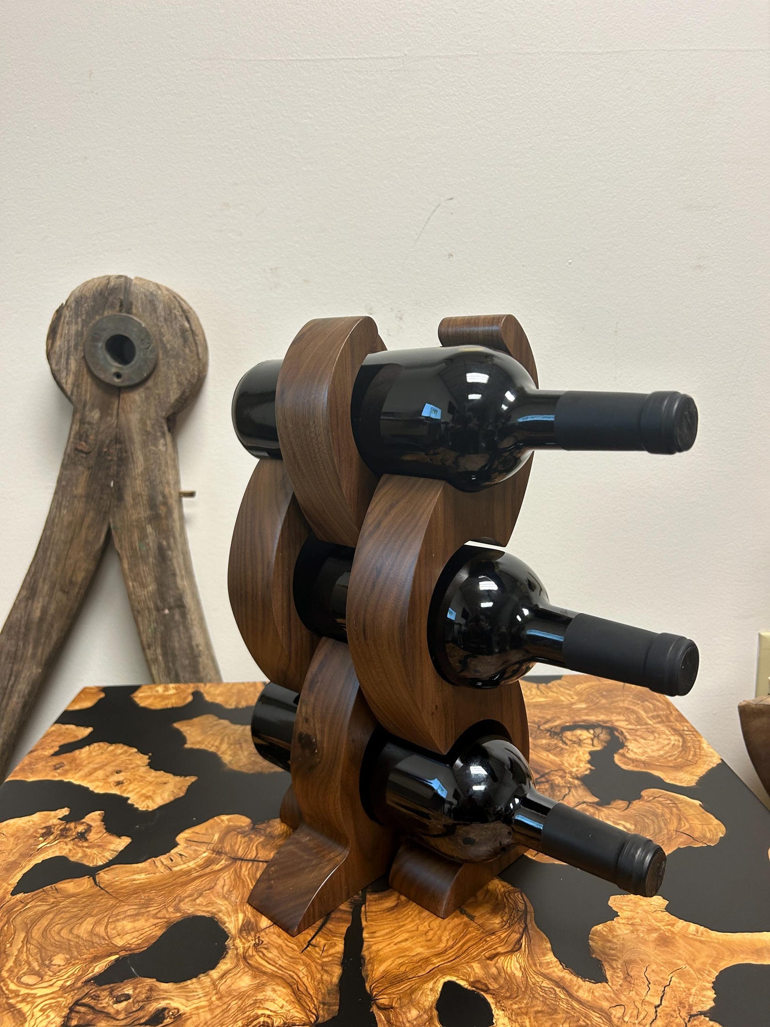 Black Walnut Wine Rack - Etsy