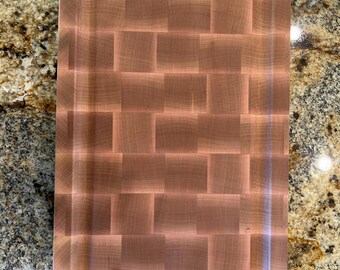 End Grain Cutting Board - Serving - Charcuterie - Maple- Handcrafted - Solid Wood Free US Shipping Lower 48 States