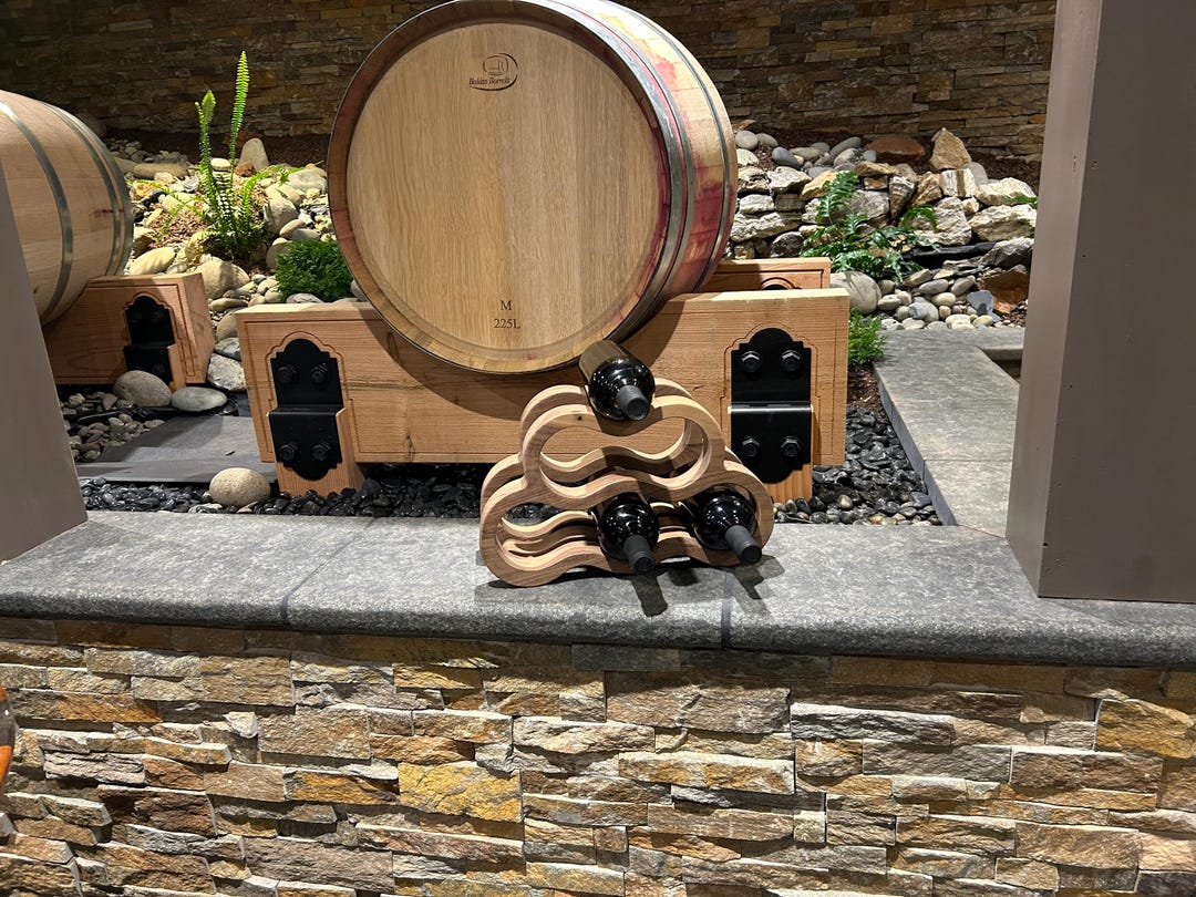 Wine Rack, 6 Bottle Counter Style, Black Walnut, Handcrafted, Solid ...