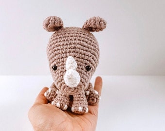 Rhino CROCHET PATTERN - Amigurumi - PDF crochet pattern