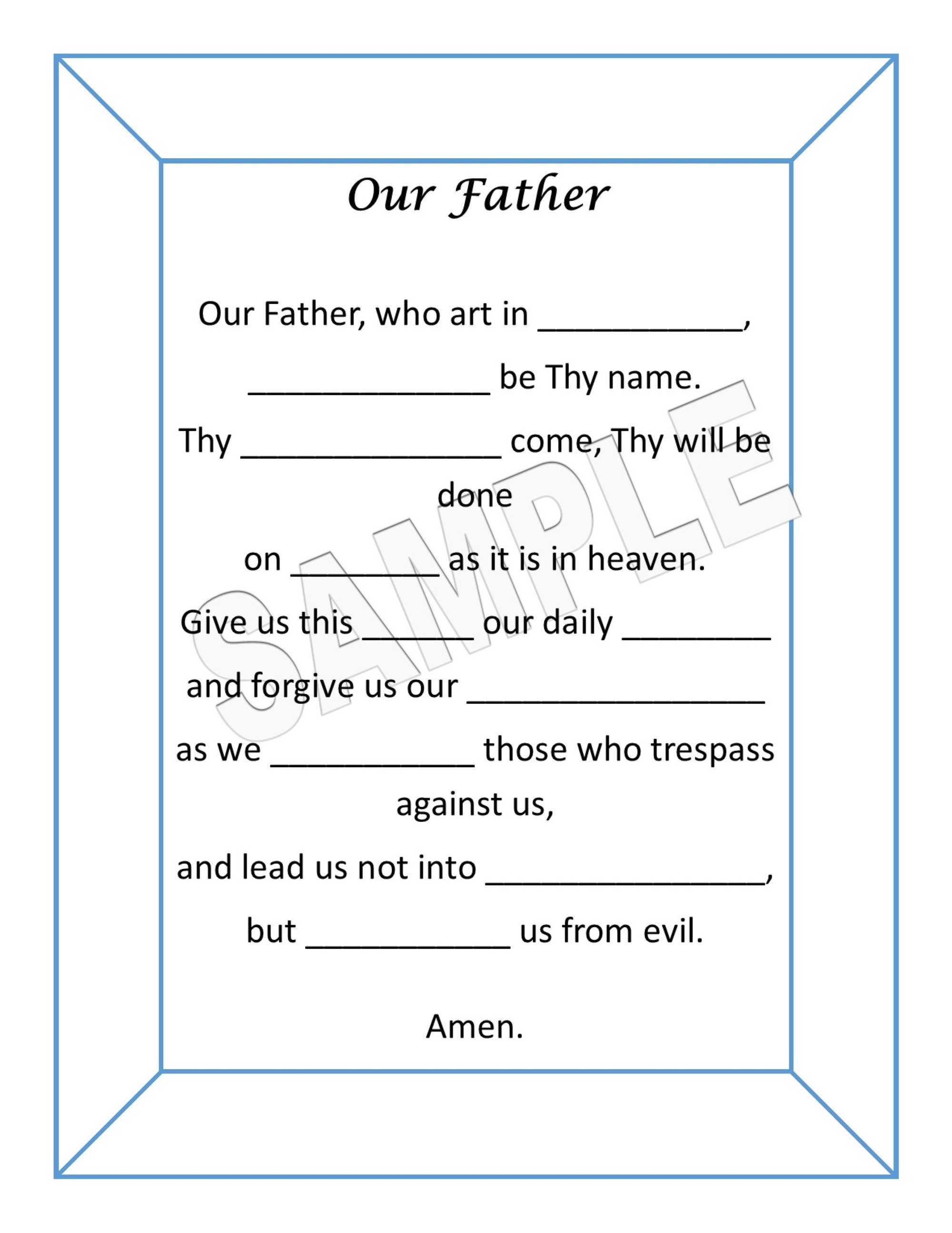 10 Basic Catholic Prayers Printable