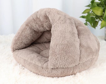 Cozy Fleece Cat Bed for Small Pets | Warm Fleece Bed for Pets | Soft Kitten Nest Kennel For Small Dogs | Cats or Puppy Sleeping House