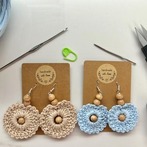 BOHO Beaded Crochet Earrings Pattern