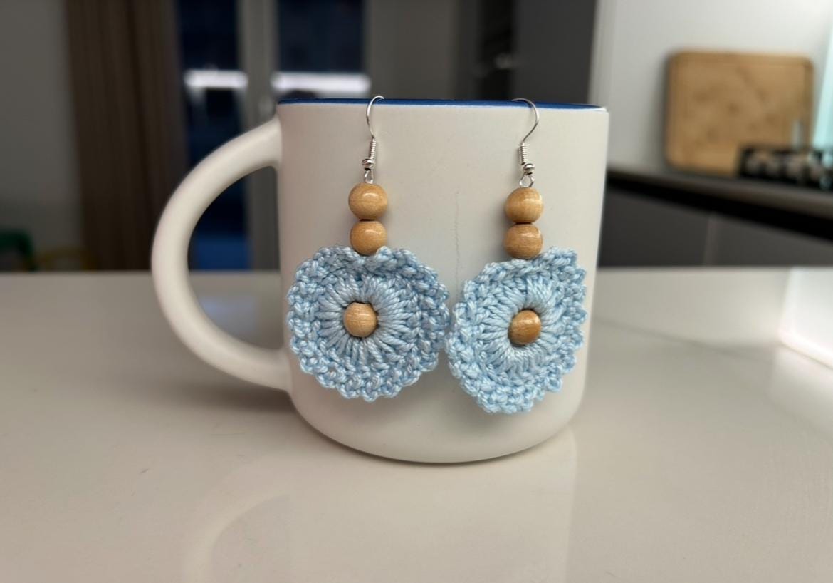 BOHO Beaded Crochet Earrings Pattern Etsy