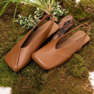 Slingback mules | slingback shoes for women | black mules | women's ballet | flats | handmade mules | ballet flats | black slingback mules