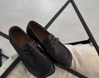 Handgefertigte Leder Barfuß Loafers | Dekonstruierte Komfort Schuhe