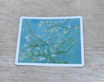 Almond Blossoms Vinyl Sticker  by Vincent van Gogh-FREE SHIPPING