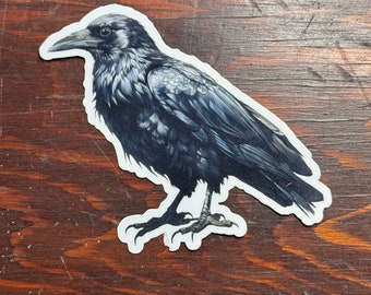 Crow Vinyl Sticker- Corvus Sticker