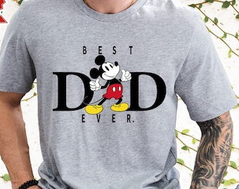 Mickey Mouse beste vader ooit duim omhoog shirt Disney vader shirt vaderdagshirt geweldige cadeau-ideeën mannen papa papa grootvader