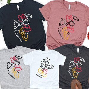 Custom Mickey and Minnie Shirt, Disney Lovers Shirt, Matching Minnie Mickey Shirt, Disney Couple Shirt, Disney Honeymoon , Disneyland Shirt