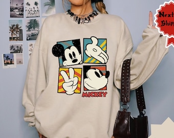 Retro Classic Mickey Two-Sided Magical Shirt, Mickey Shirt, Mickey Peace Sign Shirt, Funny Mickey Shirt, Disney family trip shirt
