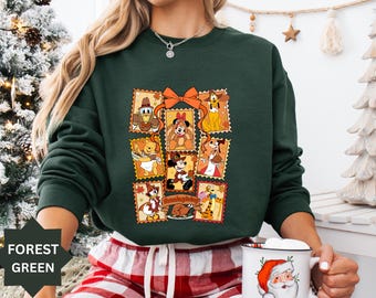 Disney Family Thankful Pumpkin Shirt, Coquette Gold Pumpkin Shirt,Thankful Pumpkin Women Fall Shirt, Thanksgiving Gift,Thankful Leopard Bow