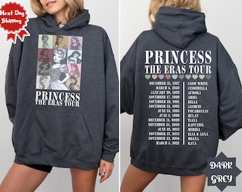 Princess Era Tour Sweatshirt Disney Princess Tour Sweatshirt Disney Princess Characters Disney Girl Trip Hoodie Disneyland Hoodie
