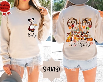 2025 Disney Mickey And Friends Thanksgiving Shirt, Thanksgiving Fall Trip, Disney Family Thanksgiving, Matching Disney Shirt, Disney Custom