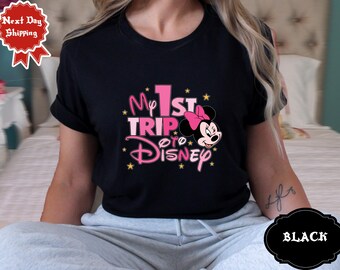 T-shirt Mickey et ses amis Mon premier voyage Disney, T-shirts enfant Mon 1er voyage à Disney, T-shirt vacances en famille, T-shirt mode Vacay, Mickey Minnie Mouse