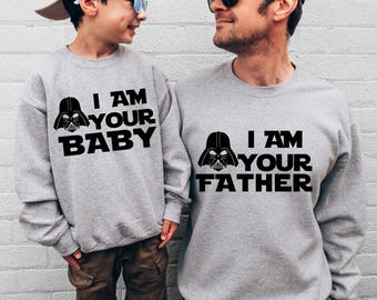 I Am Your Baby and I Am Your Father - Matching Father Baby Gift set, baby boy and baby gir gift, Dad And Baby Match, 1st Fathers Day