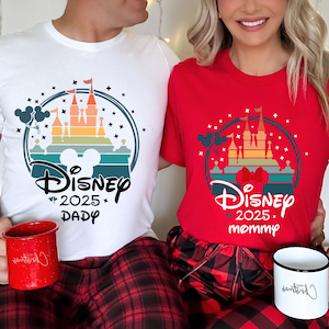 Disney Castle 2025 Shirts, Disney Family Matching T-shirt, Custom Disney Family 2025 Tee, Disney Trip Tee, 2025 Disney Family Vacation Shirt
