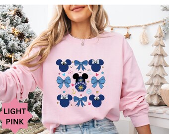 Mickey Cruise Shirt, Disney Cruise Shirt, Coquette Bow Mickey Shirt, Coquette Cruise Shirt
