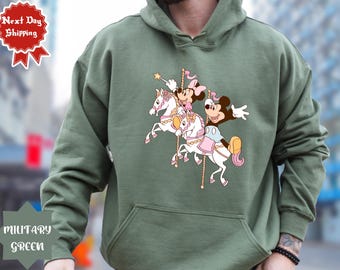 Mickey Minnie Carousel Shirt, Magical Kingdom Sweatshirt, Disney Theme Park Shirt, Disney Magical Carousel Tee, Mickey Minnie Couple Gift