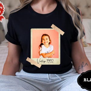 Custom Retro Photo And Year, Custom Shirt With Picture Personalized 30th Birthday Gift Retro 30th Birthday Party Retro Est 1995 Shirt