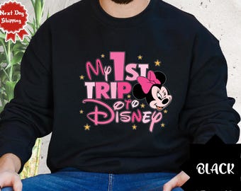 Mickey and Friends My First Disney Trip Shirt, My 1st Trip to Disney Kids Tees, Family Vacation Shirt, Vacay Mode Shirt, Mickey Minnie Mouse